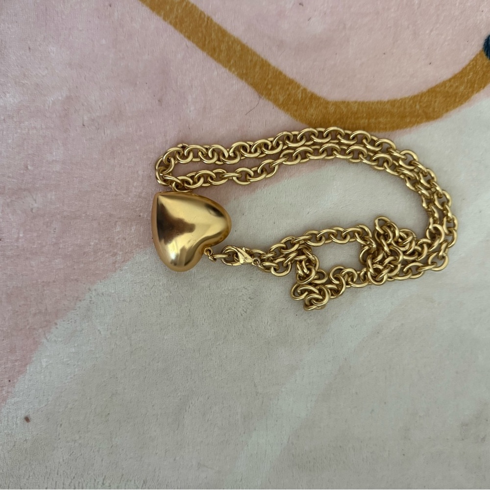 Roxanne Assoulin Shiny Gold Heart Pendant Necklace